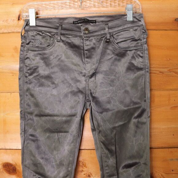 True Religion | Joan‎ Smalls Gray Mid-Rise Halle Skinny Jean 27 - Picture 3 of 8